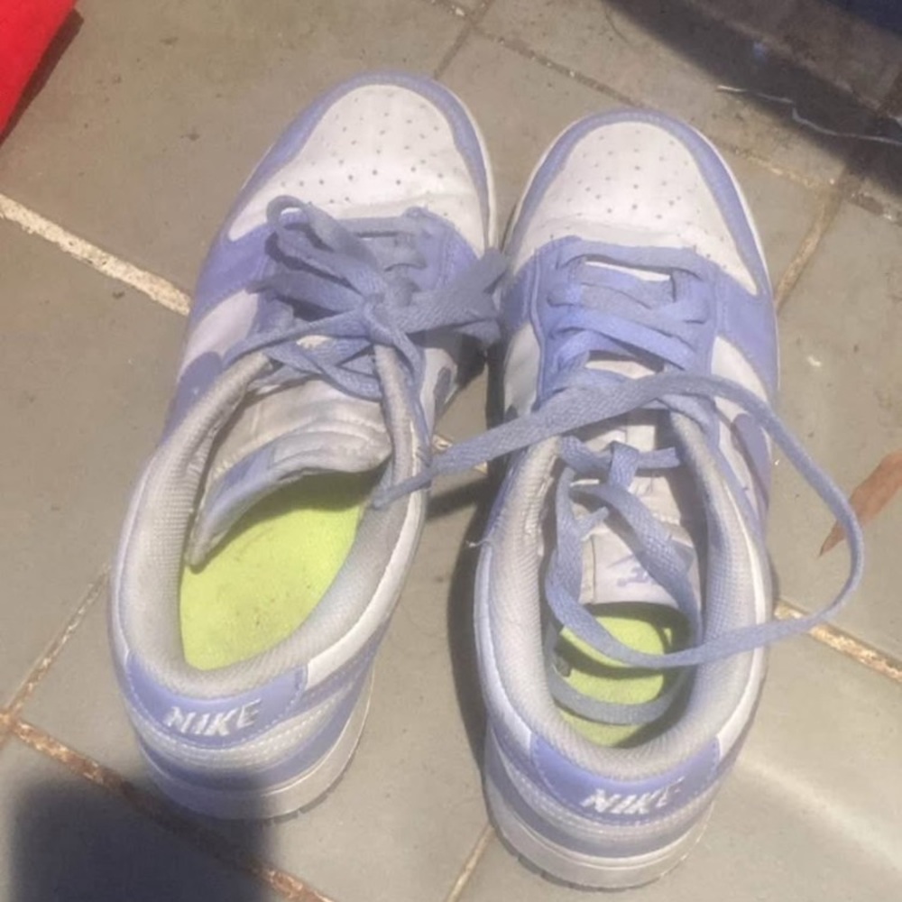 Nike Light Blue and White Athletic Shoes